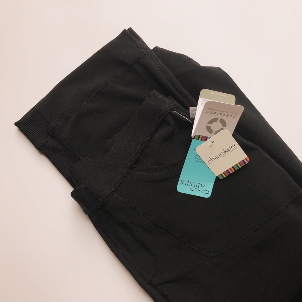 NWT Black Cherokee Scrub Bottoms